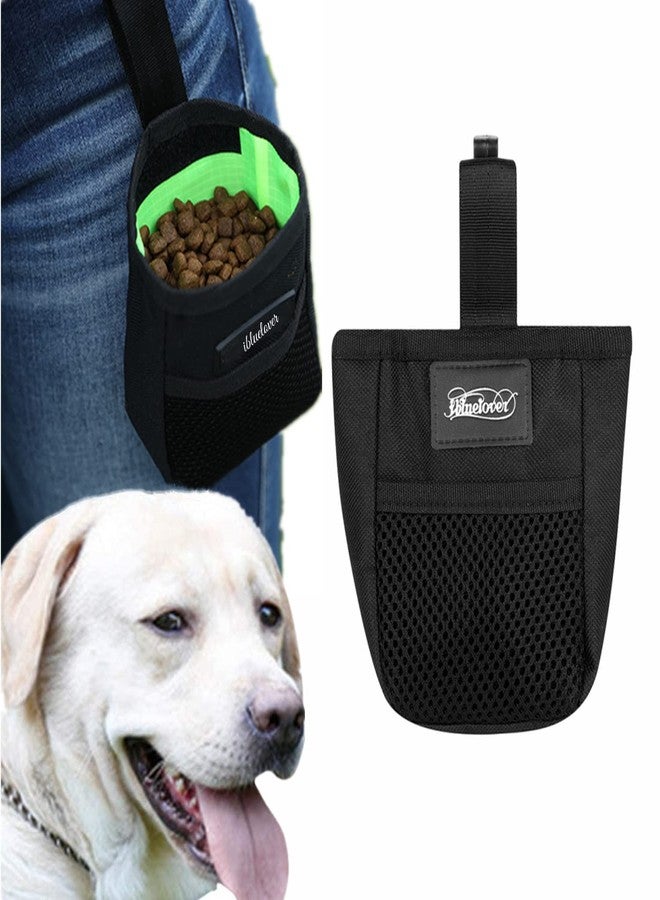 IBLUELOVER Mini Dog Treat Training Pouch Pet Kibble Treat Snack Bag Portable Puppy Bait Reward Pouch Pet Training Waist Bag Dog Treat Carrier Holder Food Storage Container Pocket for Walking Training Reward - Image 1